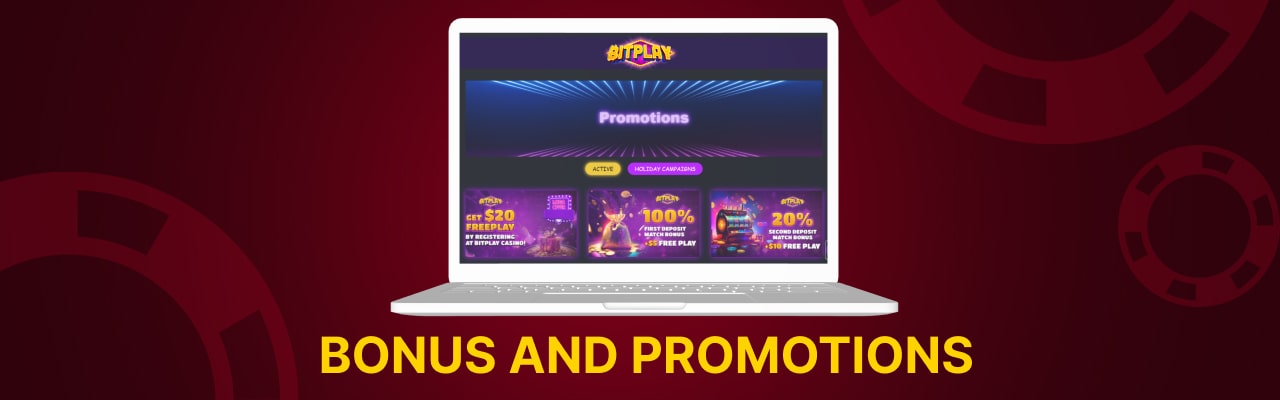 Bonuses promotions of bitplay