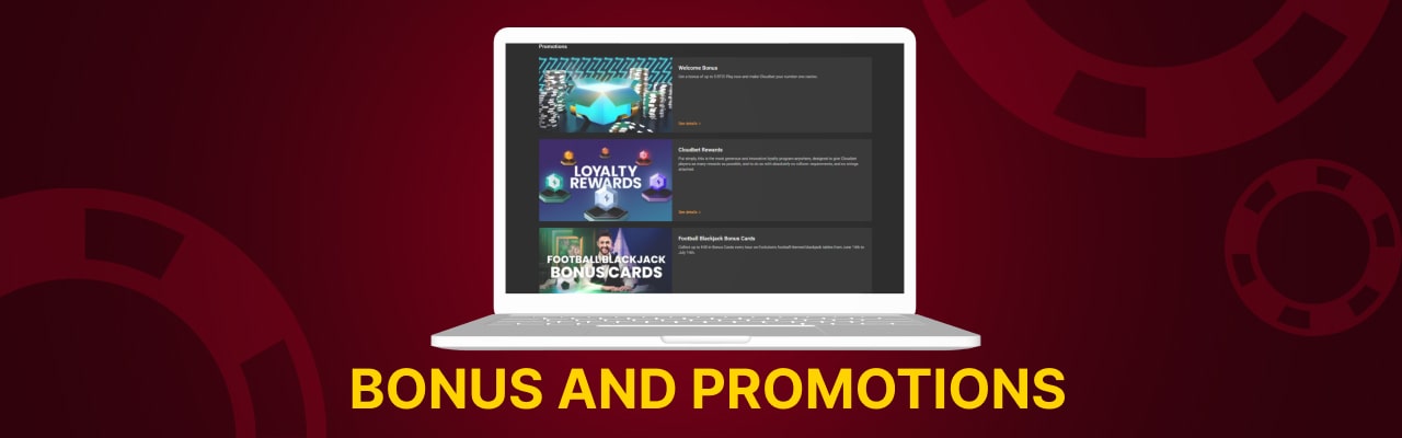 Bonuses promotions of cloudbet