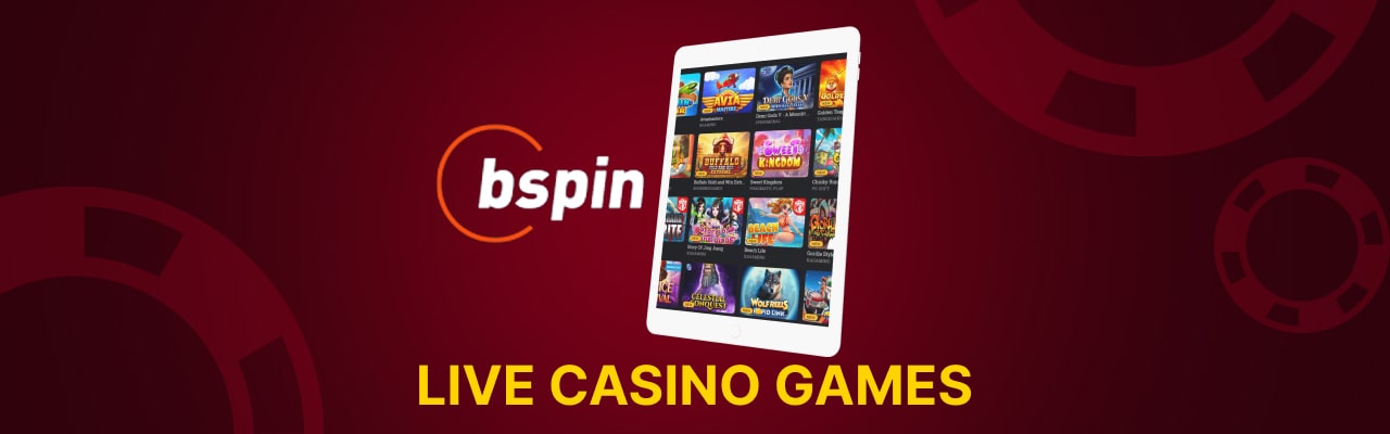 Bspin live casino games