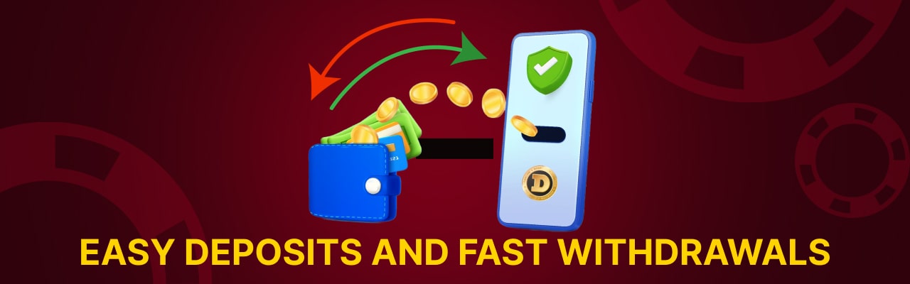 Dogecoin casinos deposits withdrawals