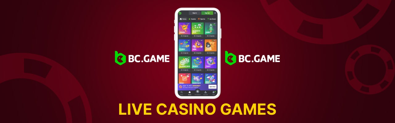 Bc game live casino games