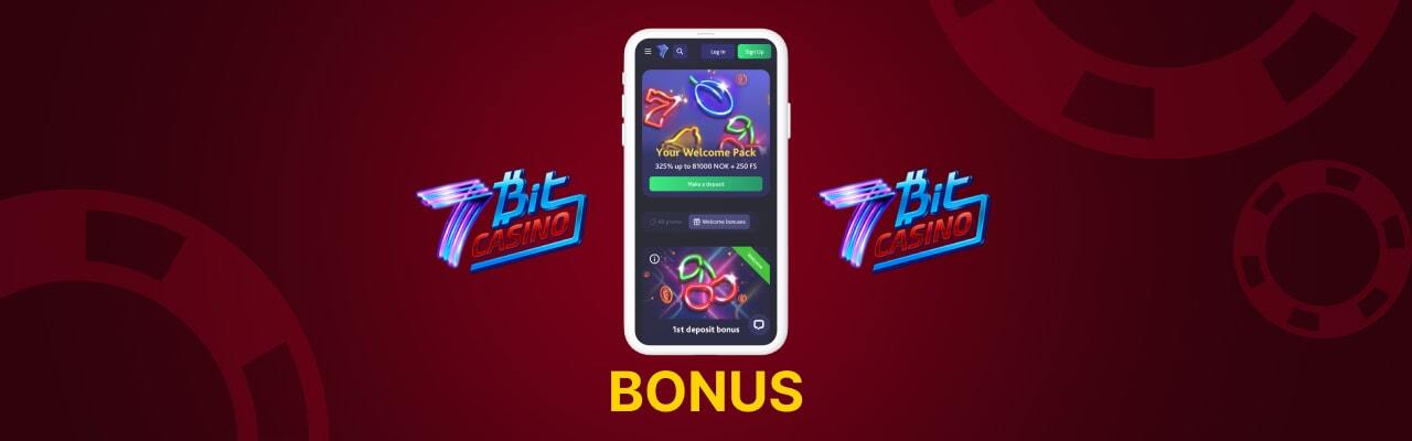 Bonuses promotions of 7bitcasino