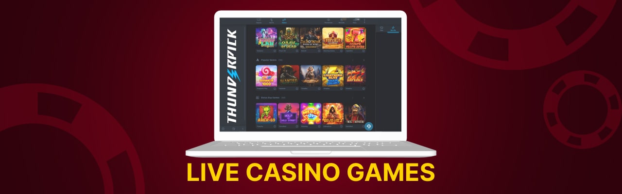 Thunderpick live casino games