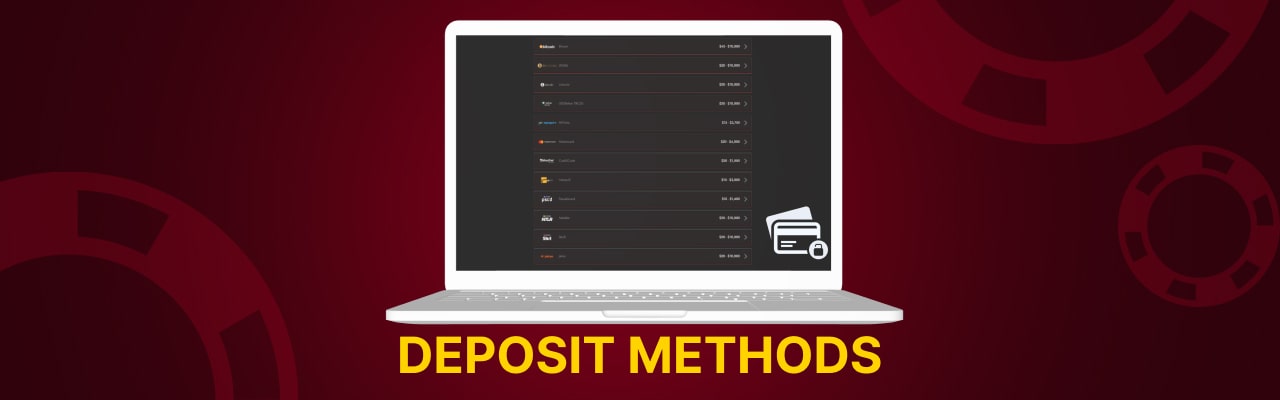 Deposit methods at legiano