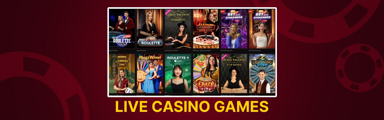 Legiano live casino games