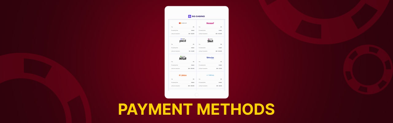 SG casino payment options