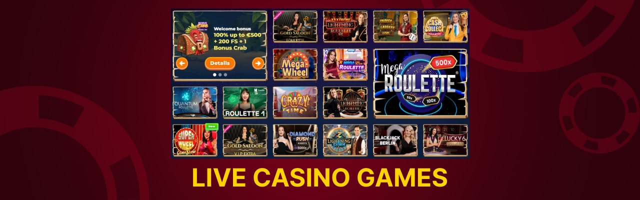 Wazamba live casino games